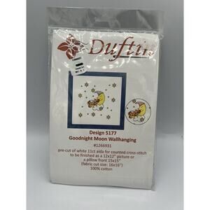 Goodnight Moon Wall Hanging Banner Duftin Counted Cross Stitch Kit 5177 Baby